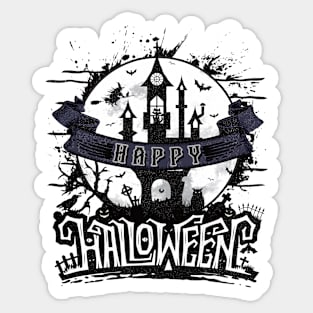 Haunted Castle: Embrace the Halloween Night Sticker